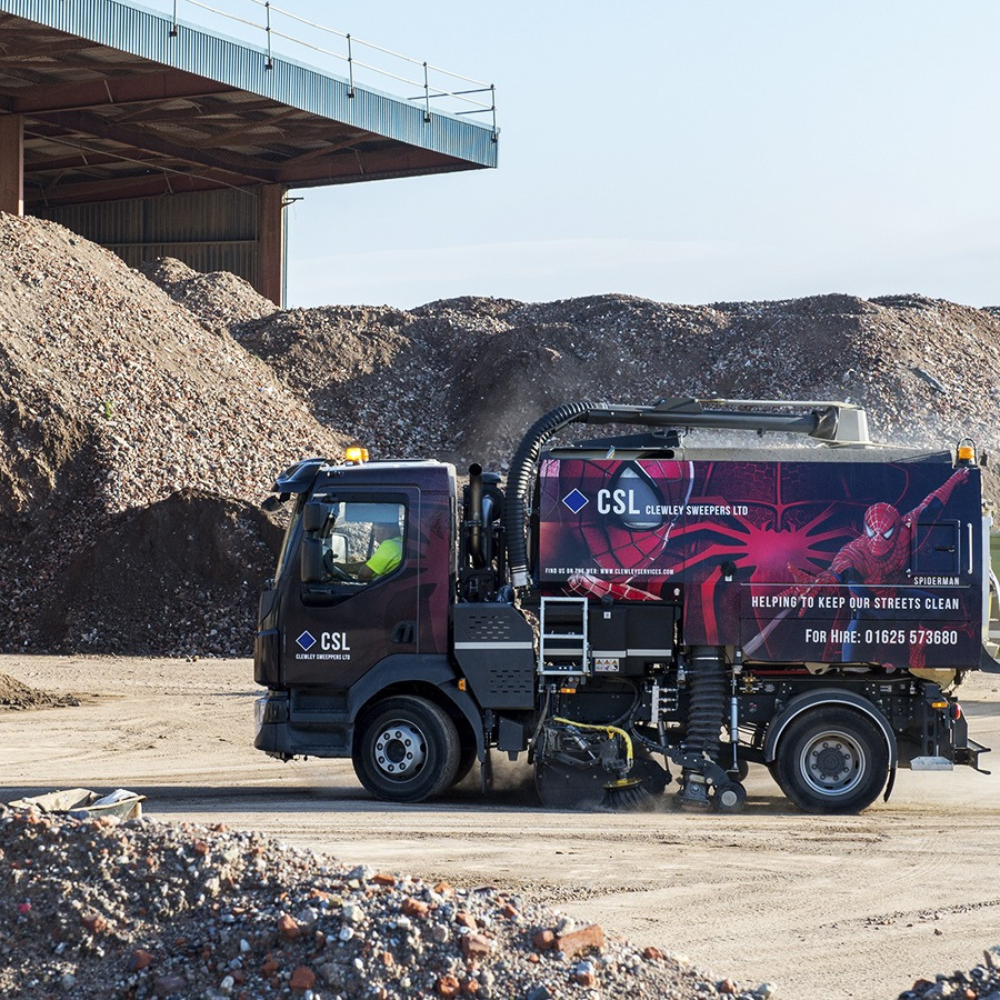 Road sweeping fleet representing modern equipment